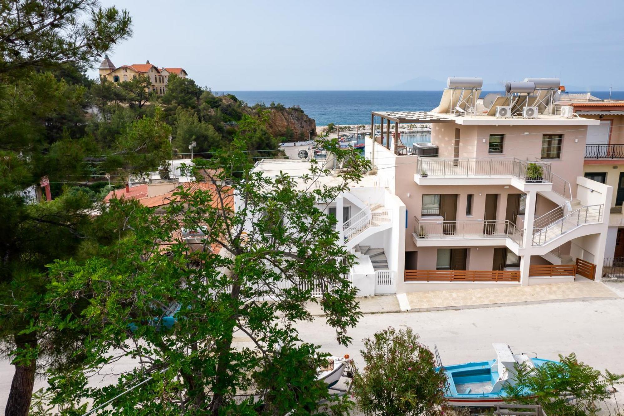 Vela Bianca Suites Limenaria  Bagian luar foto