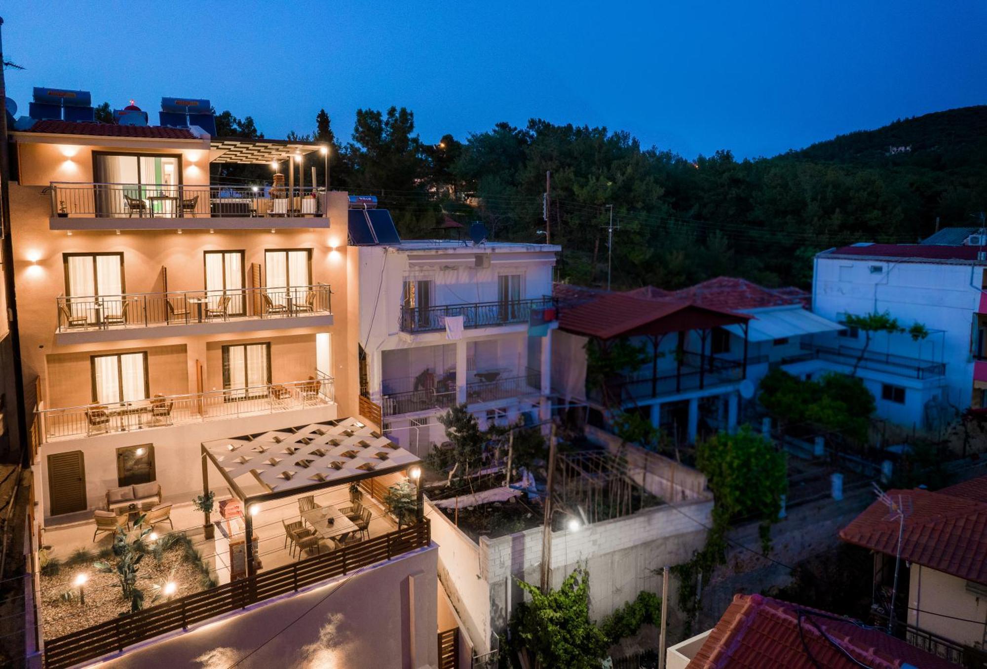 Vela Bianca Suites Limenaria  Bagian luar foto