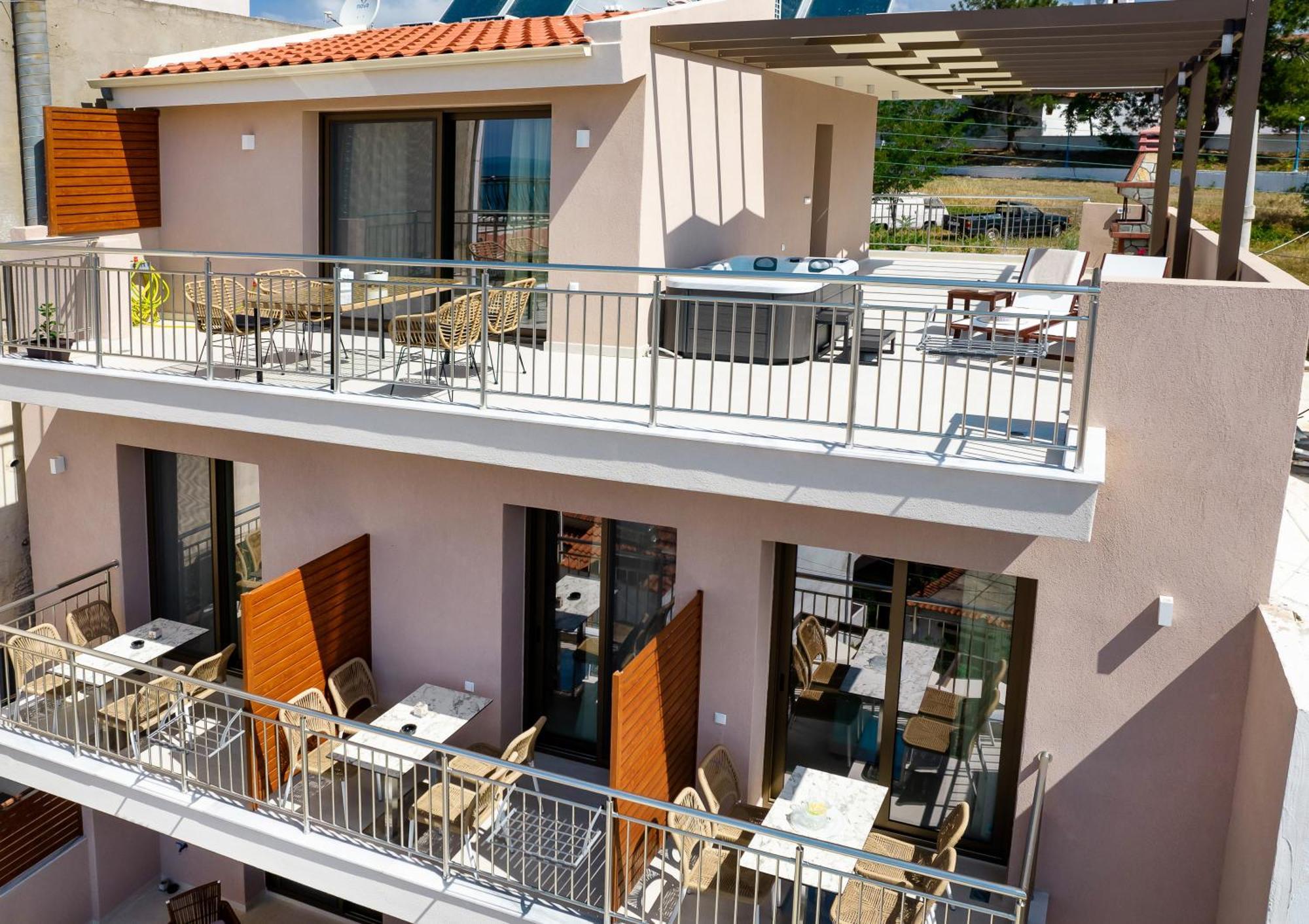 Vela Bianca Suites Limenaria  Bagian luar foto
