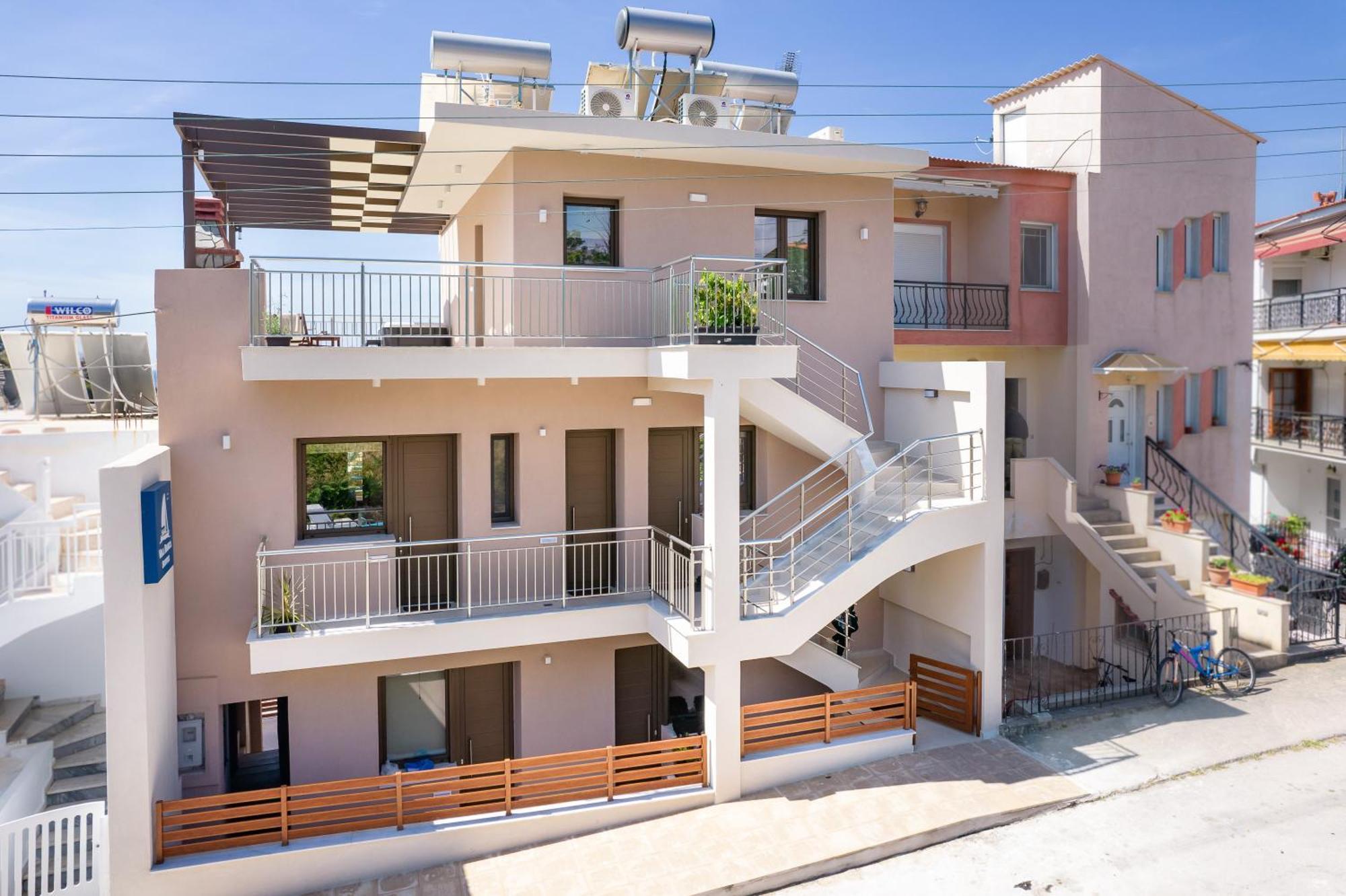 Vela Bianca Suites Limenaria  Bagian luar foto