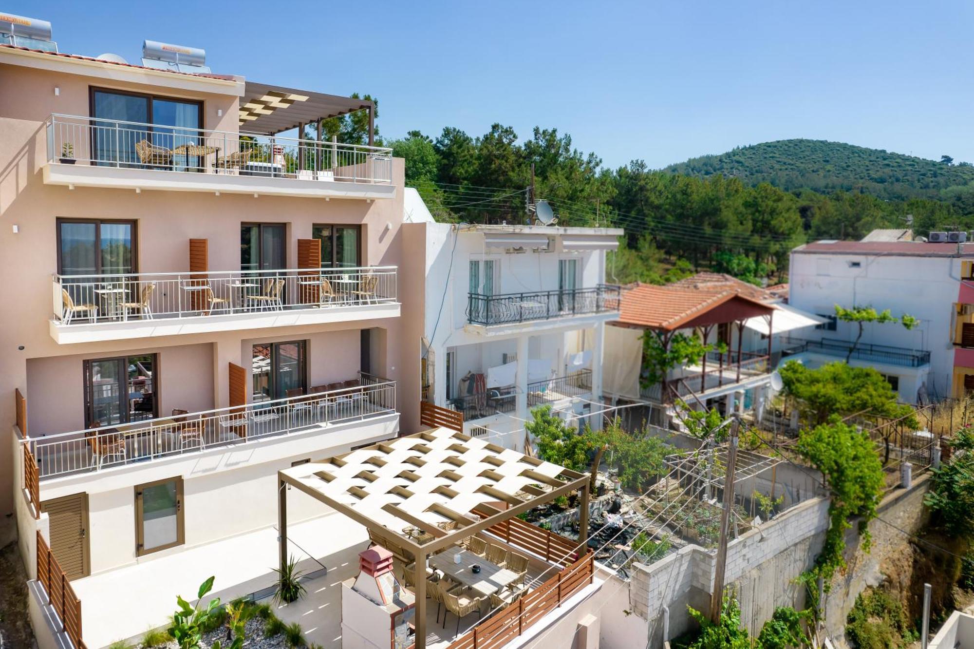 Vela Bianca Suites Limenaria  Bagian luar foto