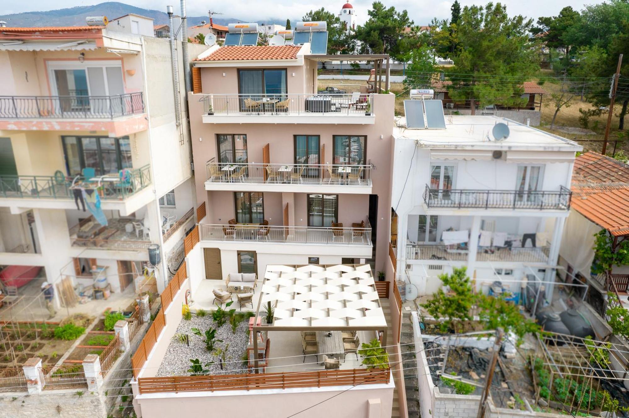 Vela Bianca Suites Limenaria  Bagian luar foto