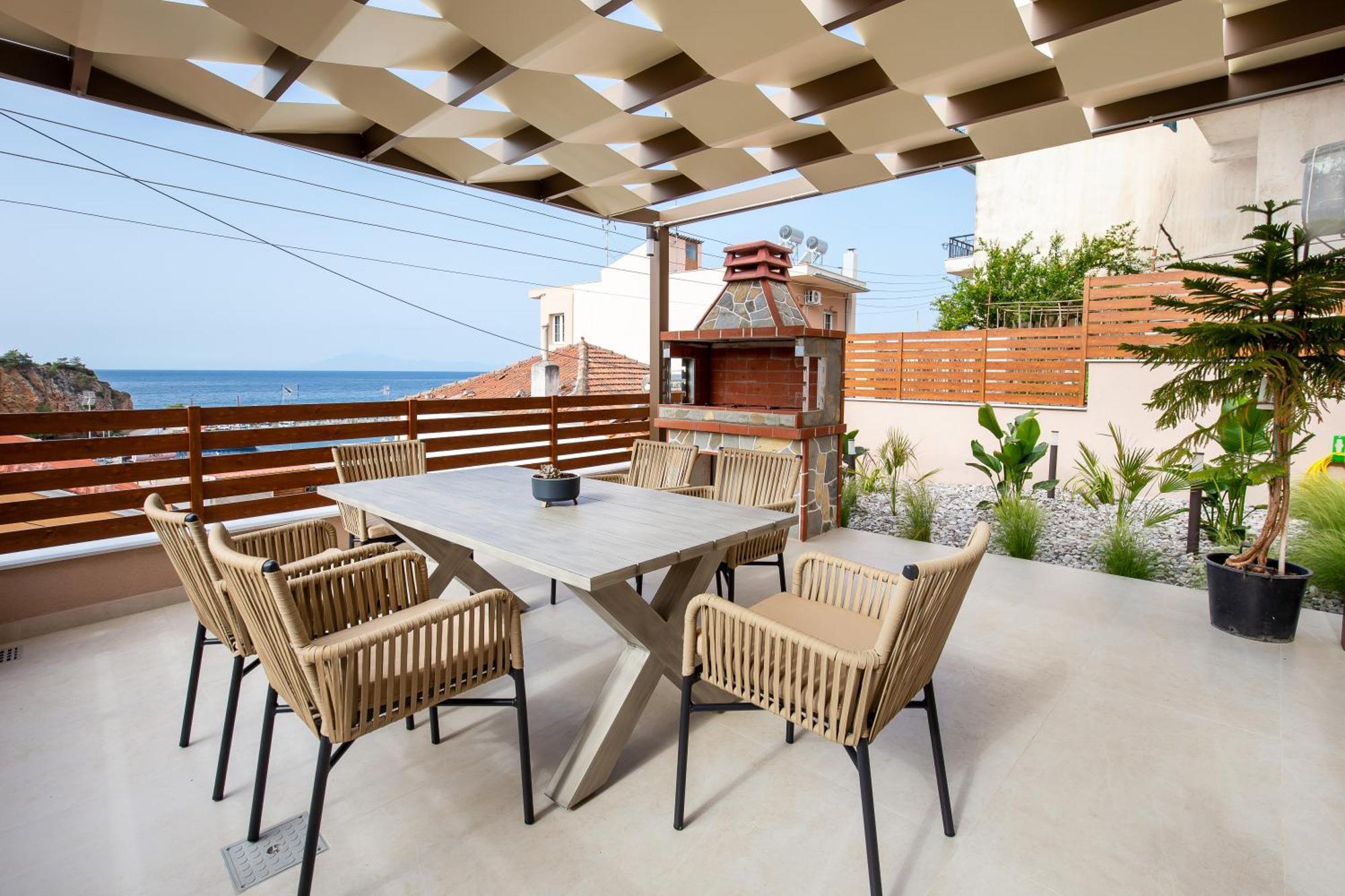 Vela Bianca Suites Limenaria  Bagian luar foto