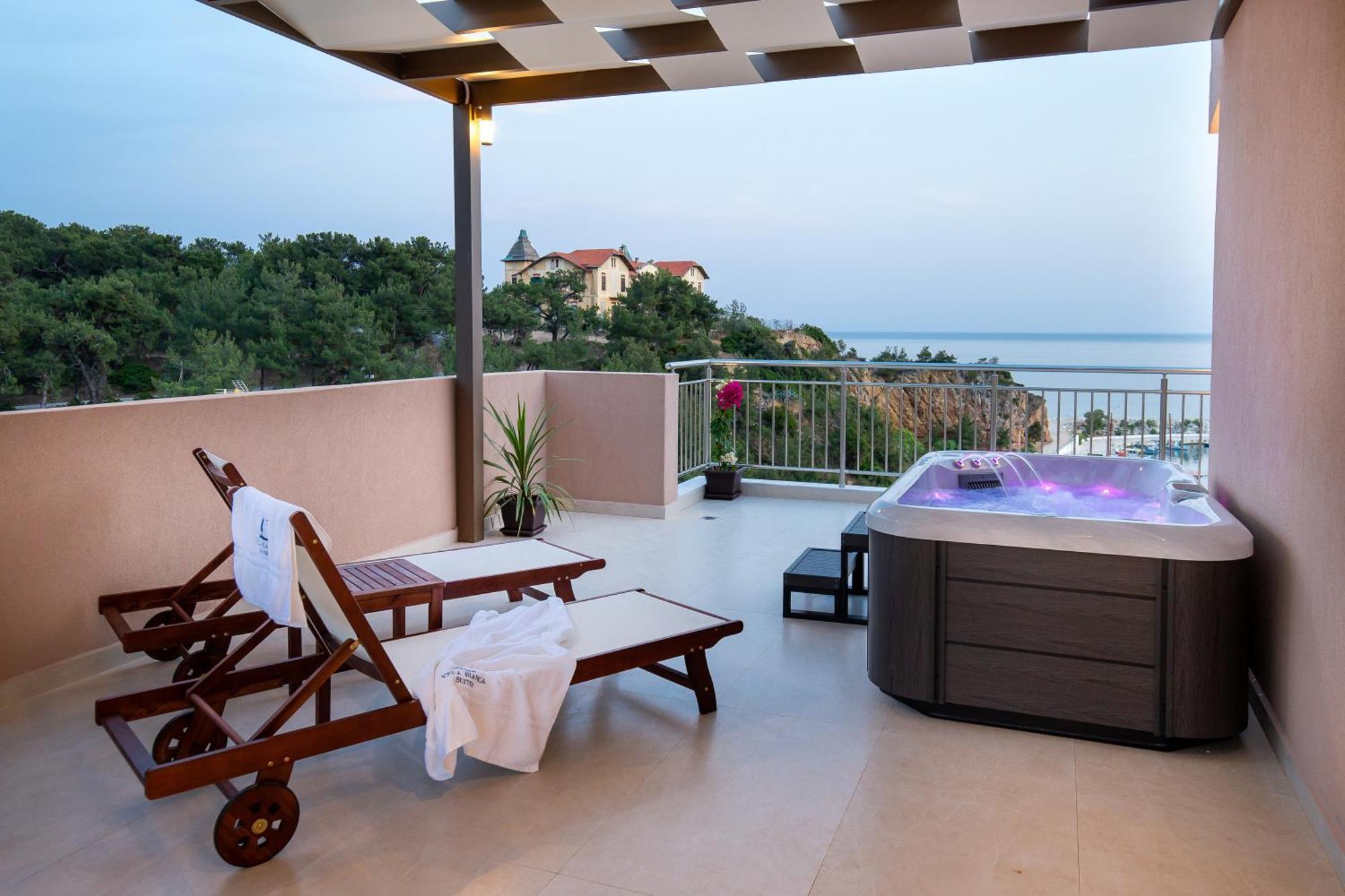 Vela Bianca Suites Limenaria  Bagian luar foto